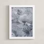 "Like Stone" - Art Print in Concrete by Debi Perkins - Framed