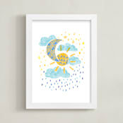 "Twinkle Sky Collage" - Art Print in Sky by Ariel Rutland - Framed