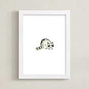 "Conley Coon" - Art Print in Trash-Tasted Tan by Mande Calhoun - Framed