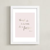 "Though She Be But Little" - Art Print in Blush by Melinda Denison - Framed