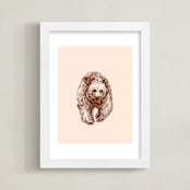 "the Bear" - Art Print in vintage by IMG_101 - Framed