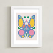 "Transformation 1" - Art Print in Periwinkle by sue prue - Framed