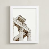 "Roma II" - Art Print in Ivory and Brown by Becca Beers - Framed