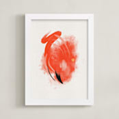 "American Flamingo" - Art Print in Flamingo Pink by Christa Kimble - Framed
