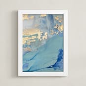 "Dreamy Escape" - Art Print in Smoke by Julia Contacessi - Framed