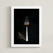 "F Is For Film" - Art Print in Black and White by AMANDA LOMAX - Framed