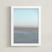 "Taupe of the Morning" - Art Print in Sea Foam by AMANDA LOMAX - Framed
