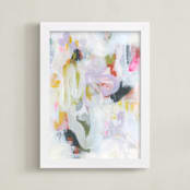 "Clouded Path 7" - Art Print in Gentle Lilac by Eunmee Studio - Framed