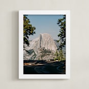 "Half Dome Framed" - Art Print in Sky Blue by Christian Florin - Framed