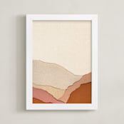 "Daybreak." - Art Print in Sunset by Katy Shen - Framed