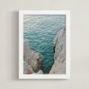 "Hellas X" - Art Print in Aegean Blue by Lindsay Ferraris Photography - Framed