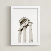 "Roma I" - Art Print in Ivory and Brown by Becca Beers - Framed
