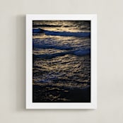 "Seaside  #39" - Art Print in Seaside #39 Gold by Tal Paz-Fridman - Framed