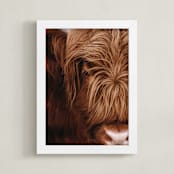 "Belle Fille" - Art Print in Cinnamon Rust by Hollie Renner Photography - Framed