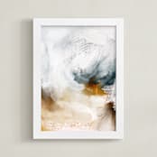 "Sand Storm" - Art Print in Sand by Britt Mills - Framed
