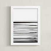 "ripples" - Art Print in black by Leanne Friedberg - Framed