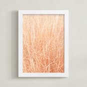 "Neutral 1" - Art Print in Peach by Briana Grace - Framed