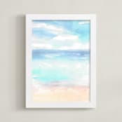 "Summer Dreams" - Art Print in beach bomb by Jenny Partrite - Framed