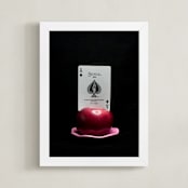 "A Is For Ace" - Art Print in Black by AMANDA LOMAX - Framed