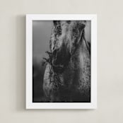 "Through the Thistle" - Art Print in Smolder Black by Hollie Renner Photography - Framed