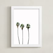"3 Kings" - Art Print in White by Mike Sunu - Framed