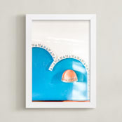 "Yucatan IV" - Art Print in Mayan Blue by Lindsay Ferraris Photography - Framed