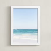 "Yucatan IX" - Art Print in Carribean Blue by Lindsay Ferraris Photography - Framed