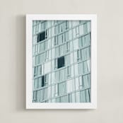 "In Reverse" - Art Print in Muted Aqua by Lindsay Ferraris Photography - Framed