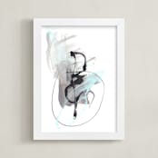 "Fotheringhay" - Art Print in Grey by Misty Hughes - Framed