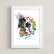 "Sedgwick" - Art Print in Black by Misty Hughes - Framed