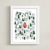 "Never Alone" - Personalized Art Print in Crisp White by Sarah Knight - Framed