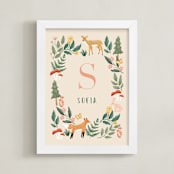 "Wild Woodland" - Personalized Art Print in Woods by Elly - Framed