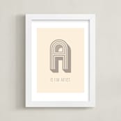 "Artisan" - Art Print in Almond by Marabou Design - Framed
