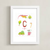 "C is For" - Art Print in White by Tereza Šašinková Lukášová - Framed