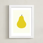 "Heirloom Pear" - Art Print in Danjou by Alexandra Stafford - Framed