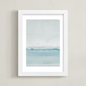 "Forecast no. 46" - Art Print in Aqua by Ashleigh Ninos - Framed