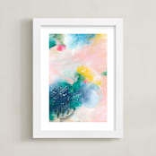 "Creme Peche" - Art Print in Peaches and cream by A Real Peach Studio - Framed