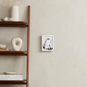 "quiet contemplation" - Art Print in charcoal by Carol Fazio - In a Room
