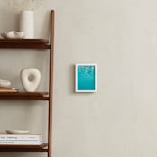 "Reset I" - Art Print in Aqua Blue by Irene Suchocki - In a Room