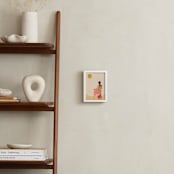 "Radhaben and the Gold Coins" - Art Print in Desert by Kamala Nahas - In a Room