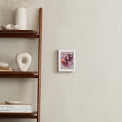 "Pair of Orchids" - Art Print in Mauve by Karen Kardatzke - In a Room