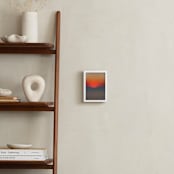 "The Sun Also Sets" - Art Print in Sunset Orange by Helen Makadia - In a Room