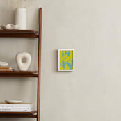 "Flower Shapes 1" - Art Print in Chartreuse by Alicia Schultz - In a Room