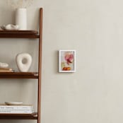 "Inventing a Flower" - Art Print in Rose by Karen Kardatzke - In a Room