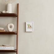 "Flora in Peach II" - Art Print in Peach by Yao Cheng Design - In a Room