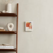 "Red Circle Composition" - Art Print in Rusted Garnet by KATE QUALE - In a Room