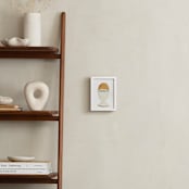 "The Humble Egg" - Art Print in porcelain gray by Monica Loos - In a Room