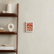 "Chevron Flow" - Art Print in Rust by Angel Walker - In a Room