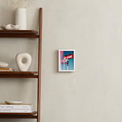 "Desert Signs" - Art Print in Bold Sign Red by Kate Baird - In a Room