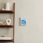 "Waves From Above" - Art Print in Sea Blue by Chelsey Scott - In a Room